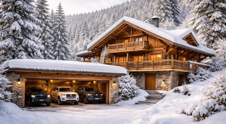 Gîte montagne Vosges avec garage fermé pour Range Rover, Land Cruiser et SUV 4×4 hiver